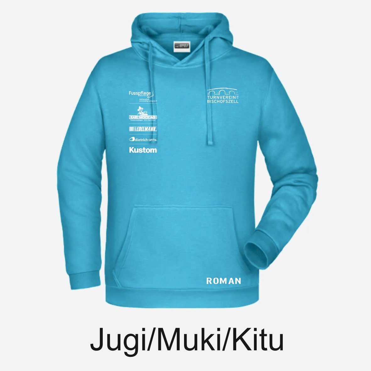 TVB Damen Kapuzen Sweater - turquoise – Image 3