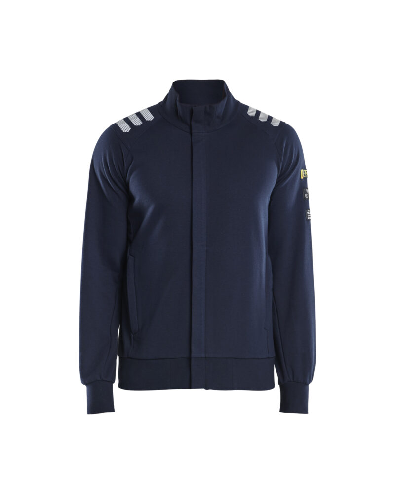 Flammschutz Sweatshirt mit Reissverschluss