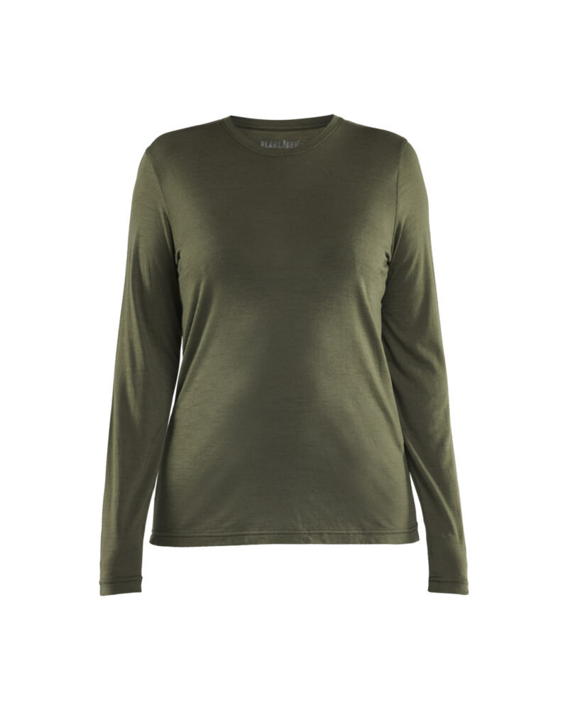 LANGARM-T-SHIRT AUS MERINOWOLLE FÜR DAMEN
